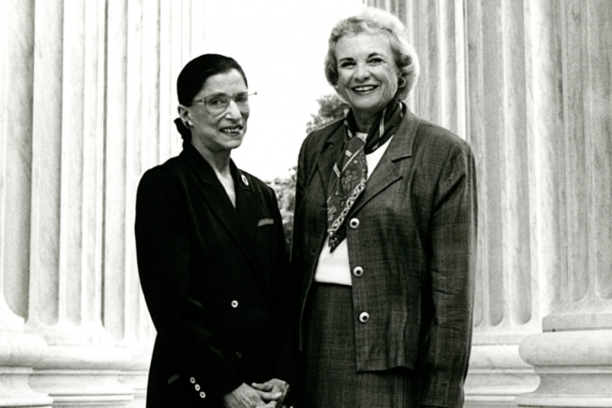 Ruth Bader Ginsberg and Sandra Day O'Connor