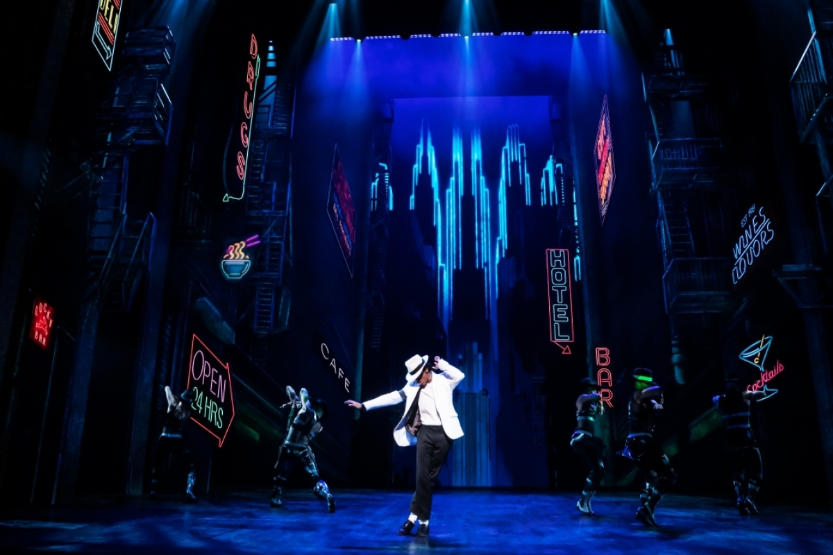 Myles Frost as Michael Jackson in "MJ: The Musical."