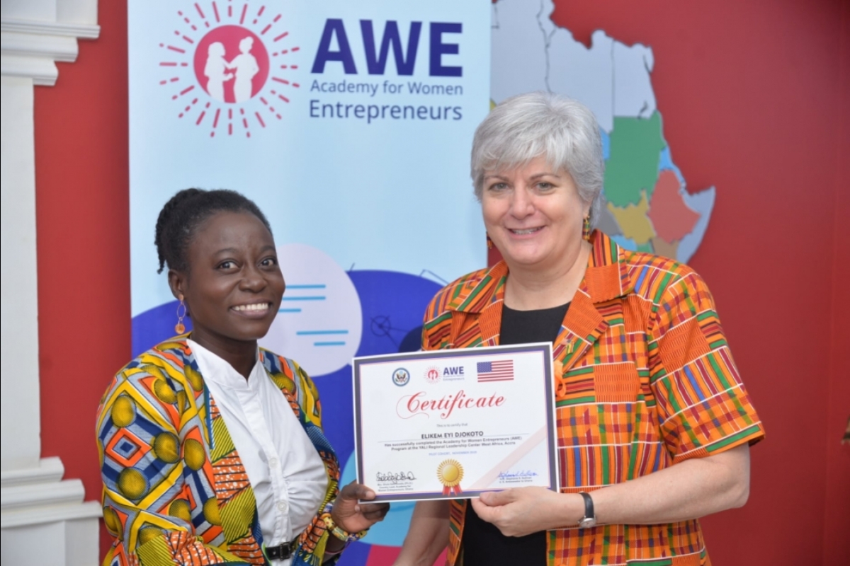 Academy of Women Entrepreneurs (AWE) in Ghana.