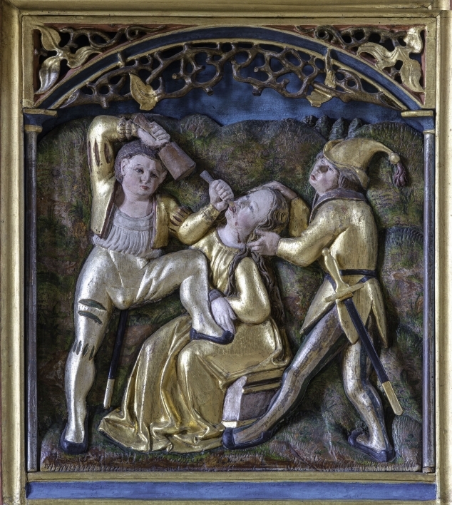 painting depicting the torture of a saint