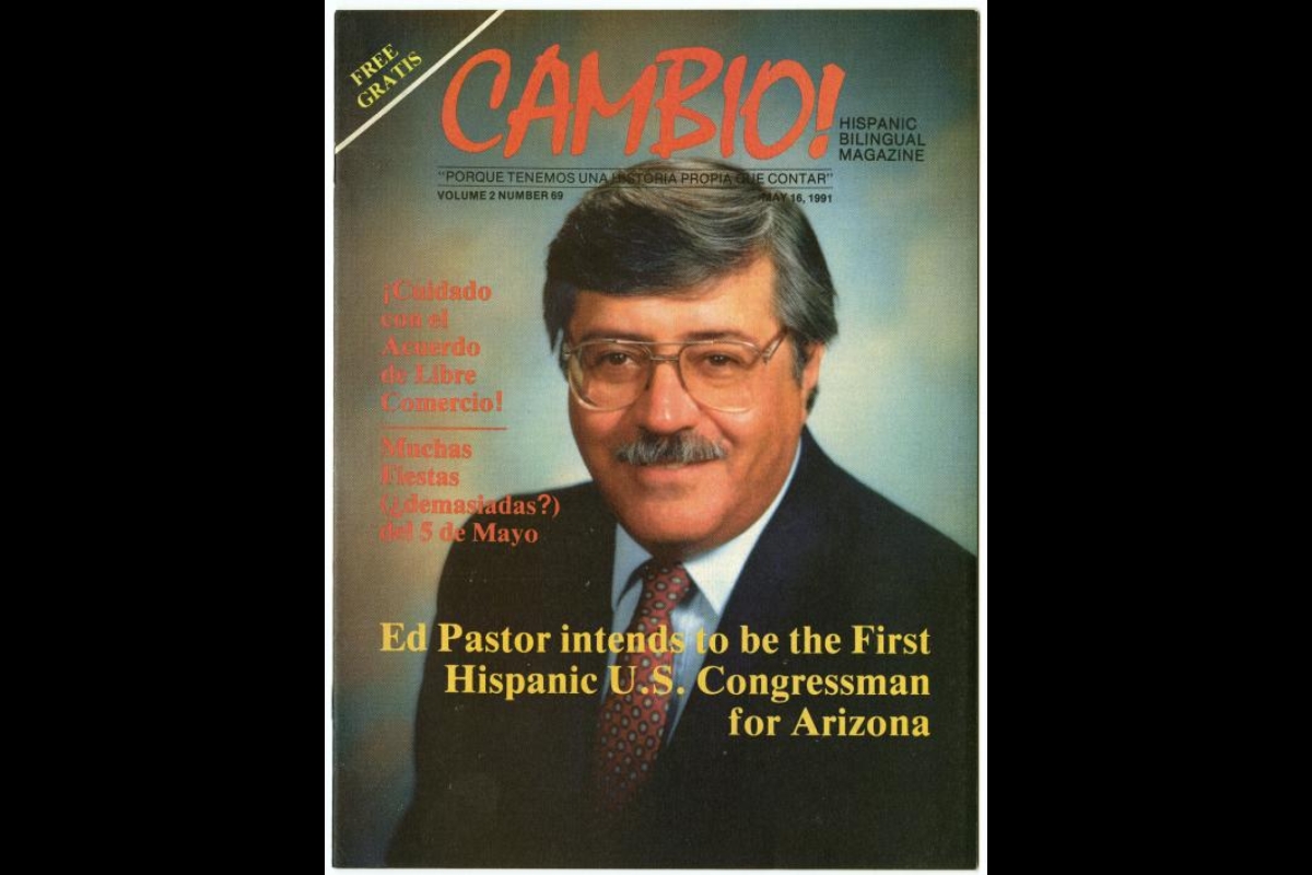 A magazine cover featuring Ed Pastor