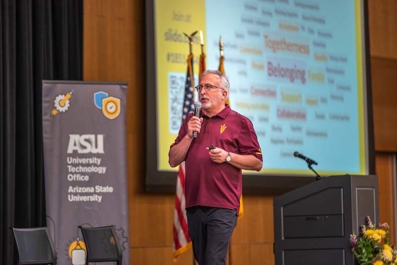 ASU CIO Lev Gonick shares opening remarks at Empower 2022