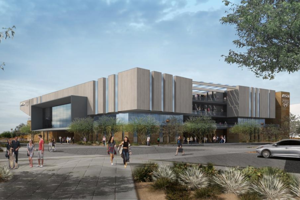 Artist rendering of the future Mayo ASU Alliance for Health Care building