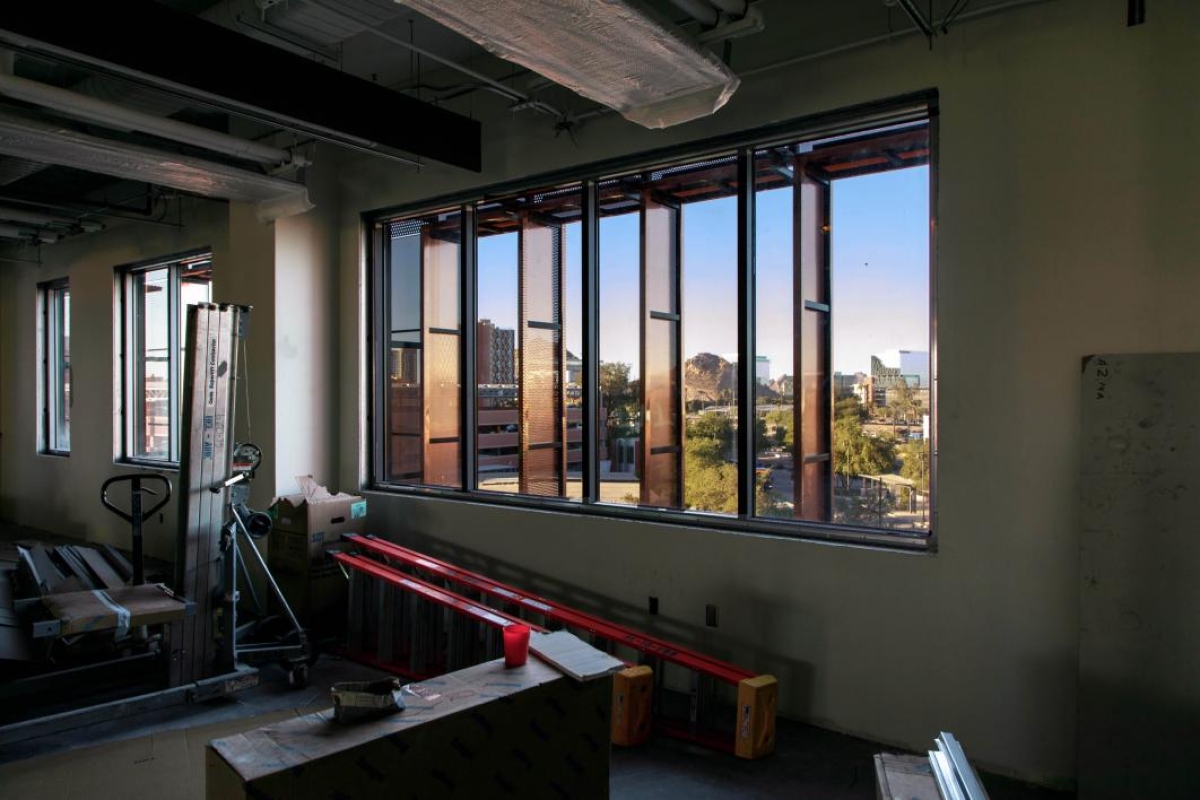 Biodesign C boasts impressive views of ASU and Tempe on all sides.