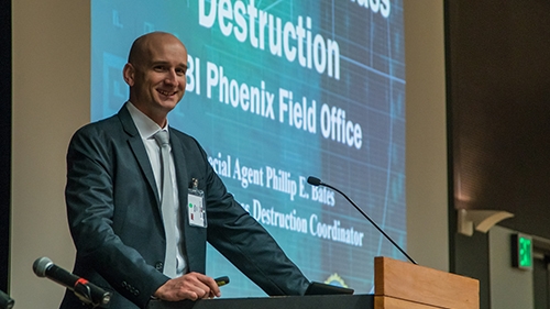 Philip Bates presents at Arizona Biosecurity Workshop