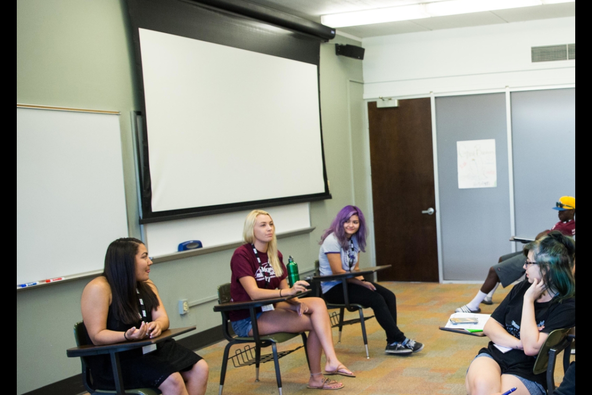 ASU Bridging Success peer mentors talked as a panel about getting involved in student clubs and other organizations
