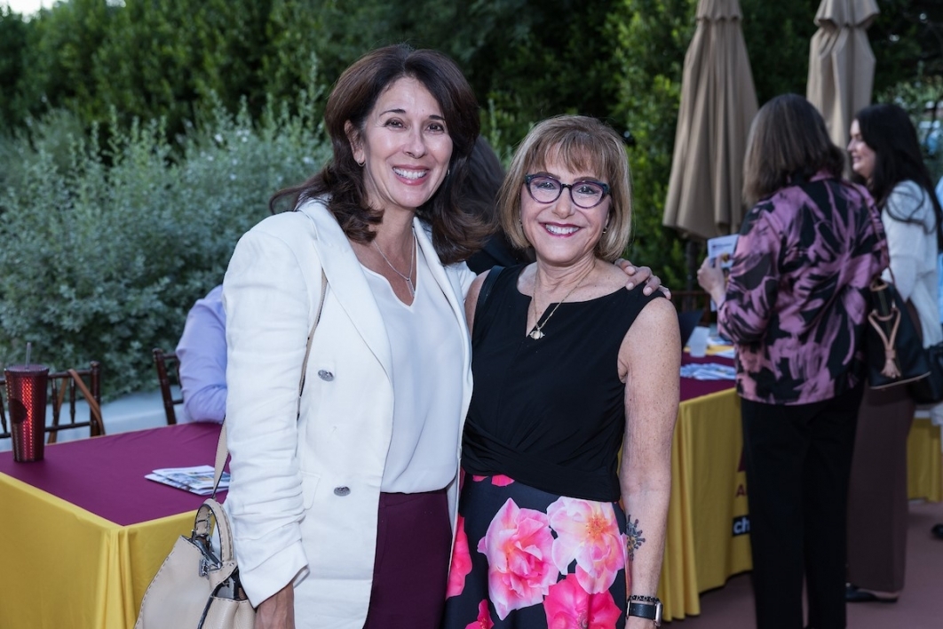 ASU Executive Vice President and University Provost Nancy Gonzales (left) and College of Health Solutions Dean Deborah Helitzer.