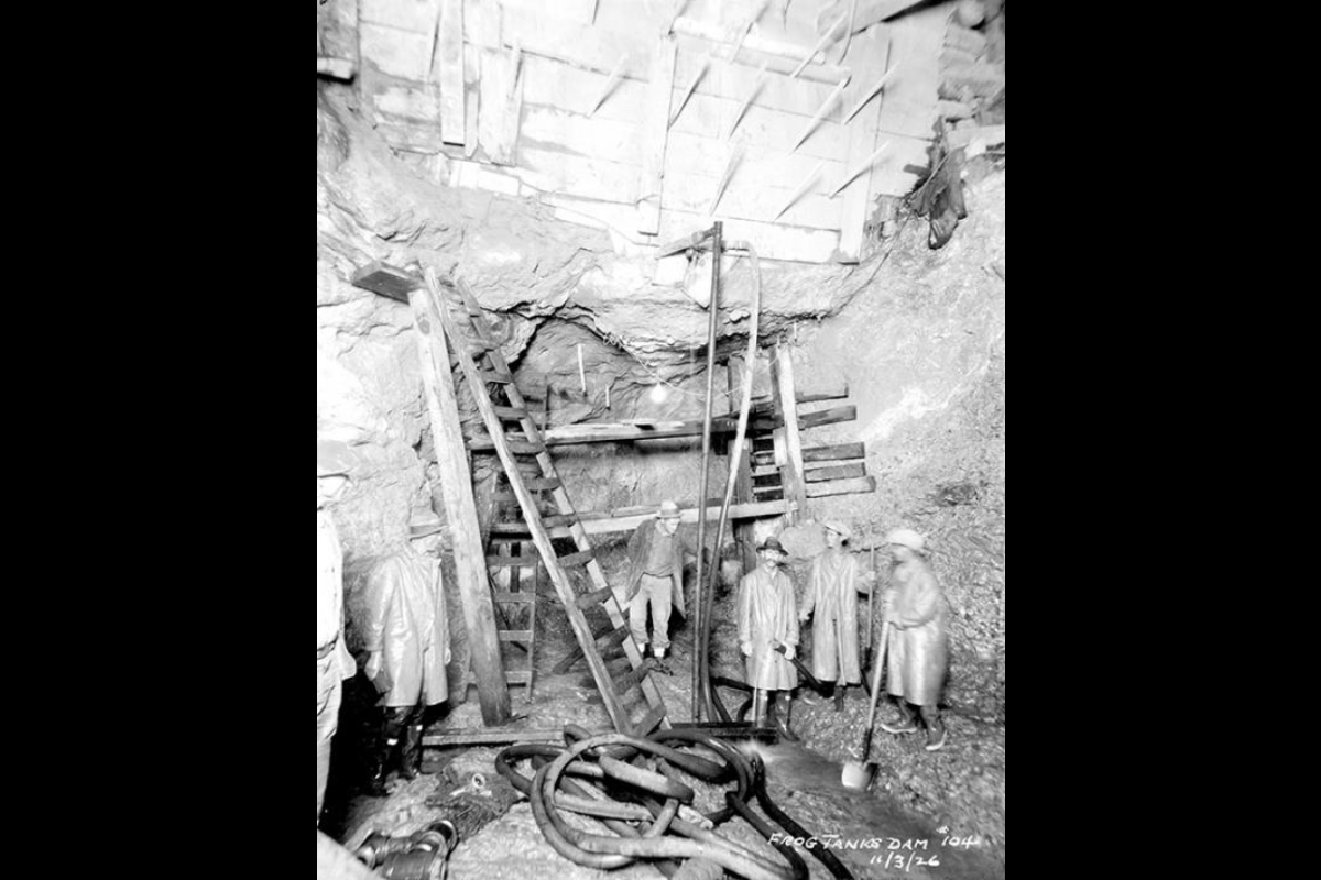 Men in a mine.