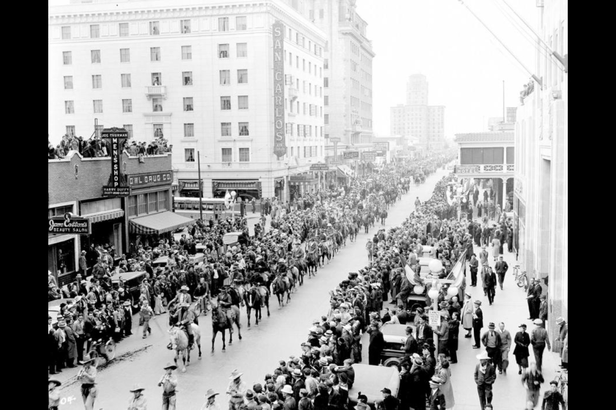 Parade in the past.