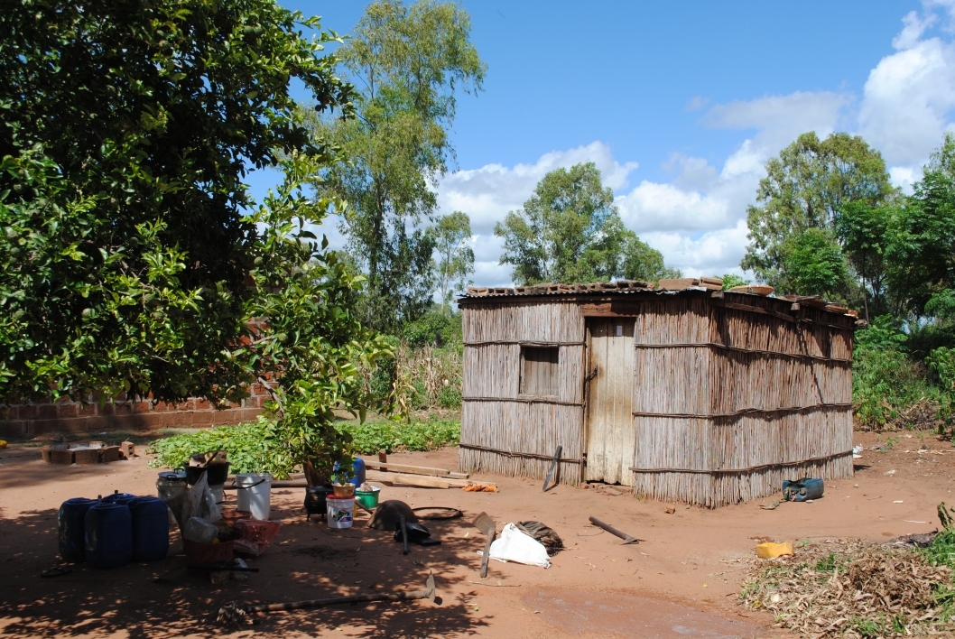 A typical home in southern Mozambique.