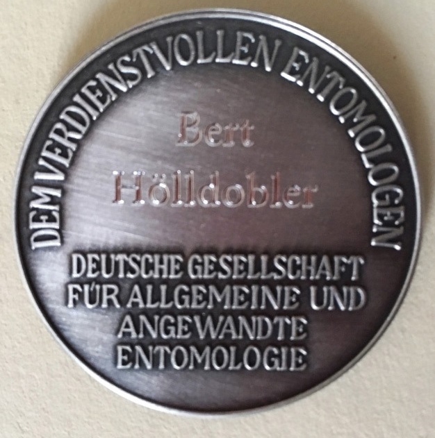Fabricius Medal from German Entomological Society