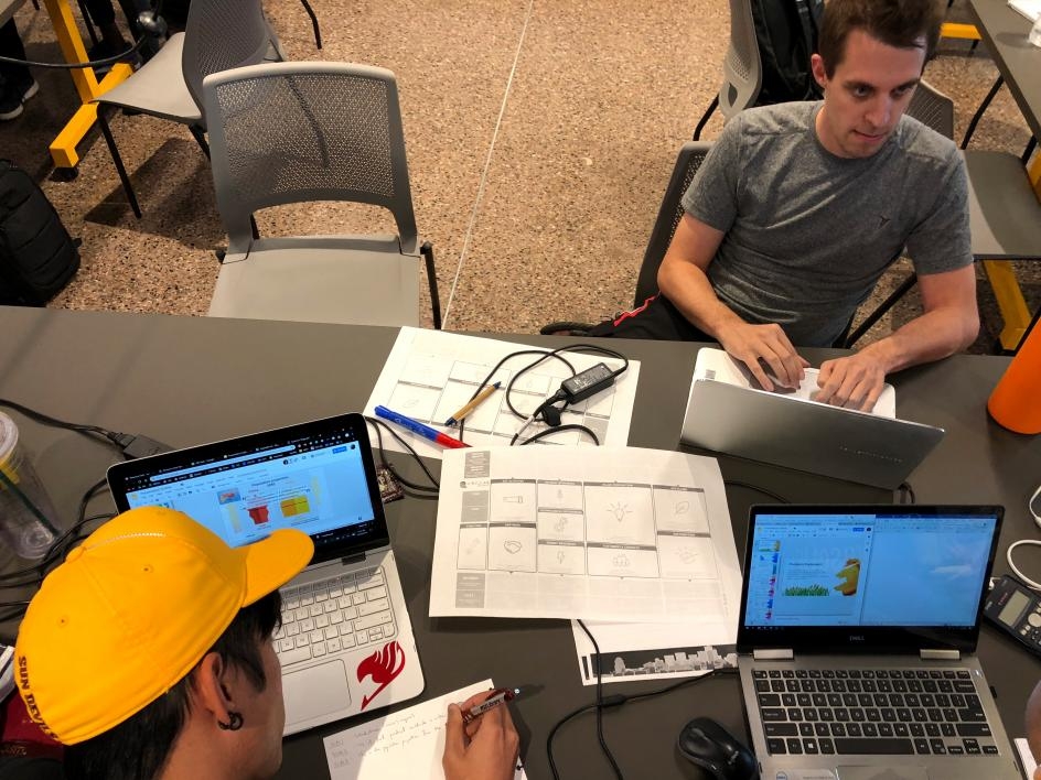 ASU students used coding to create apps as their solution.