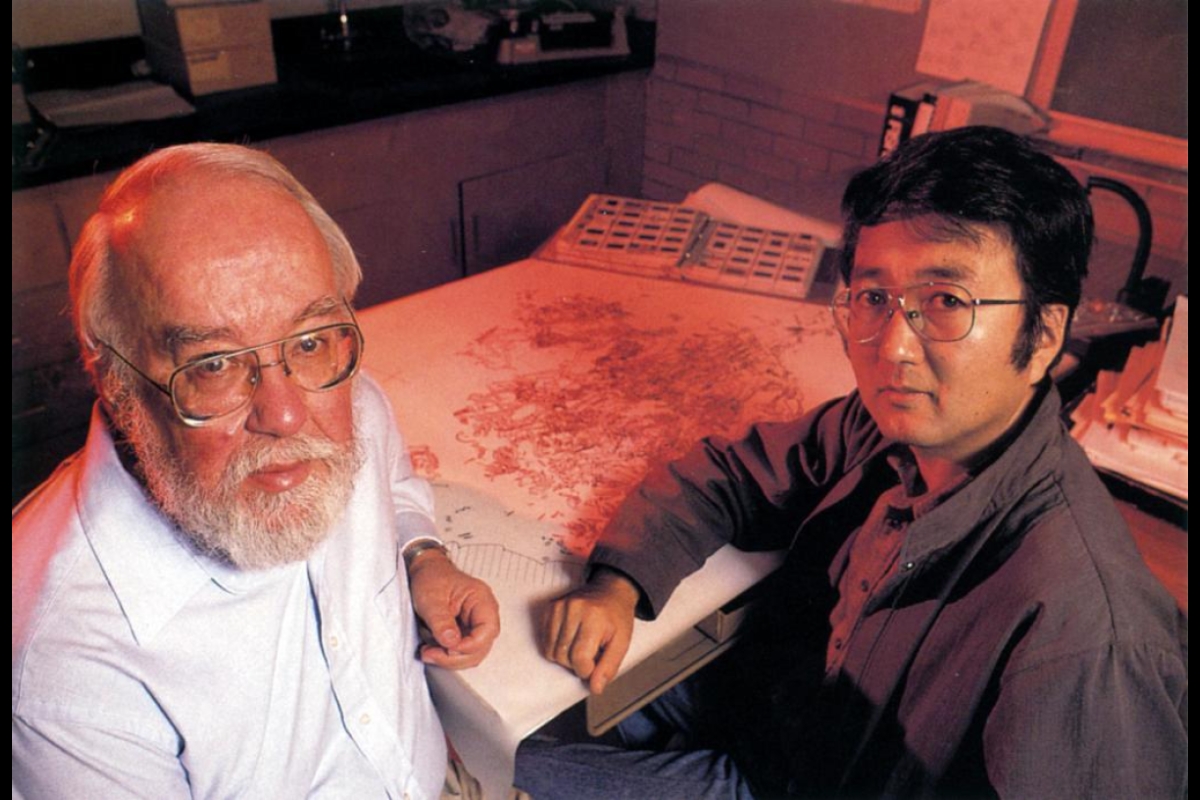 ASU professors George Cowgill and Saburo Sugiyama