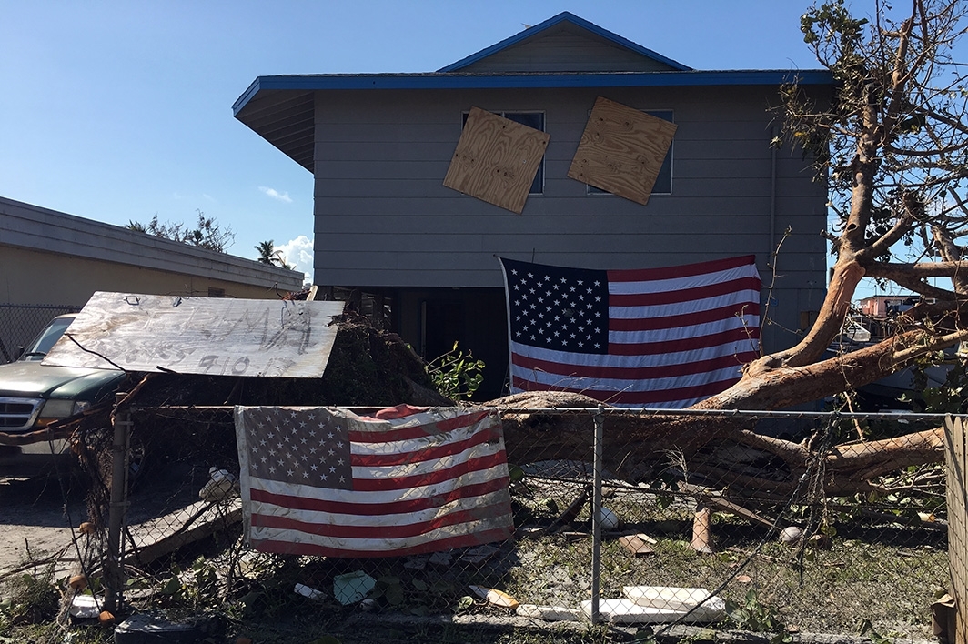Goodland, Florida home following Hurricane Irma