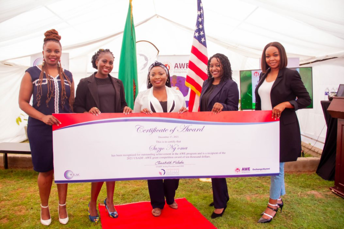 Academy of Women Entrepreneurs (AWE) in Zambia.