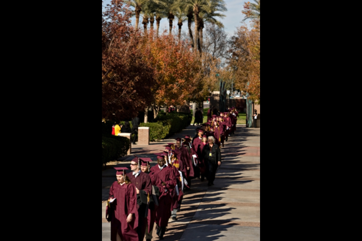 procession of graduates