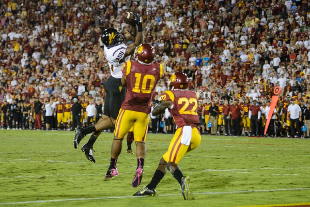 Jaelen Strong catches Hail Mary as time expires to lift ASU past USC