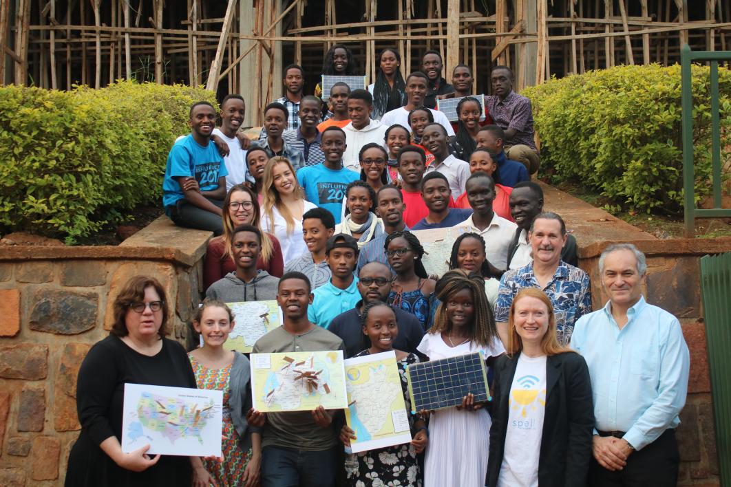 A group photo of Rwanda students and ASU faculty