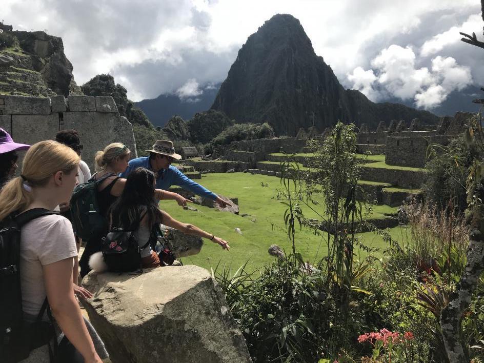photo of students at Machu Picchu