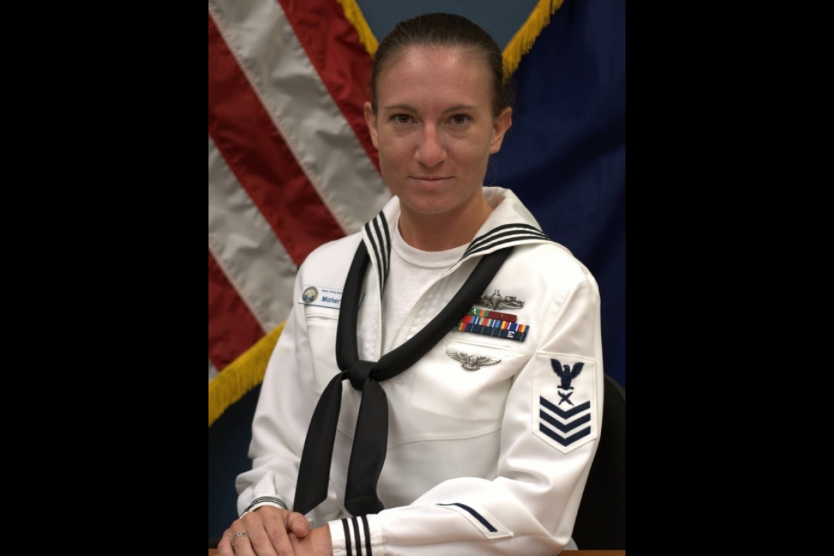 ASU grad Jacklyn McVay in her U.S. Navy uniform.