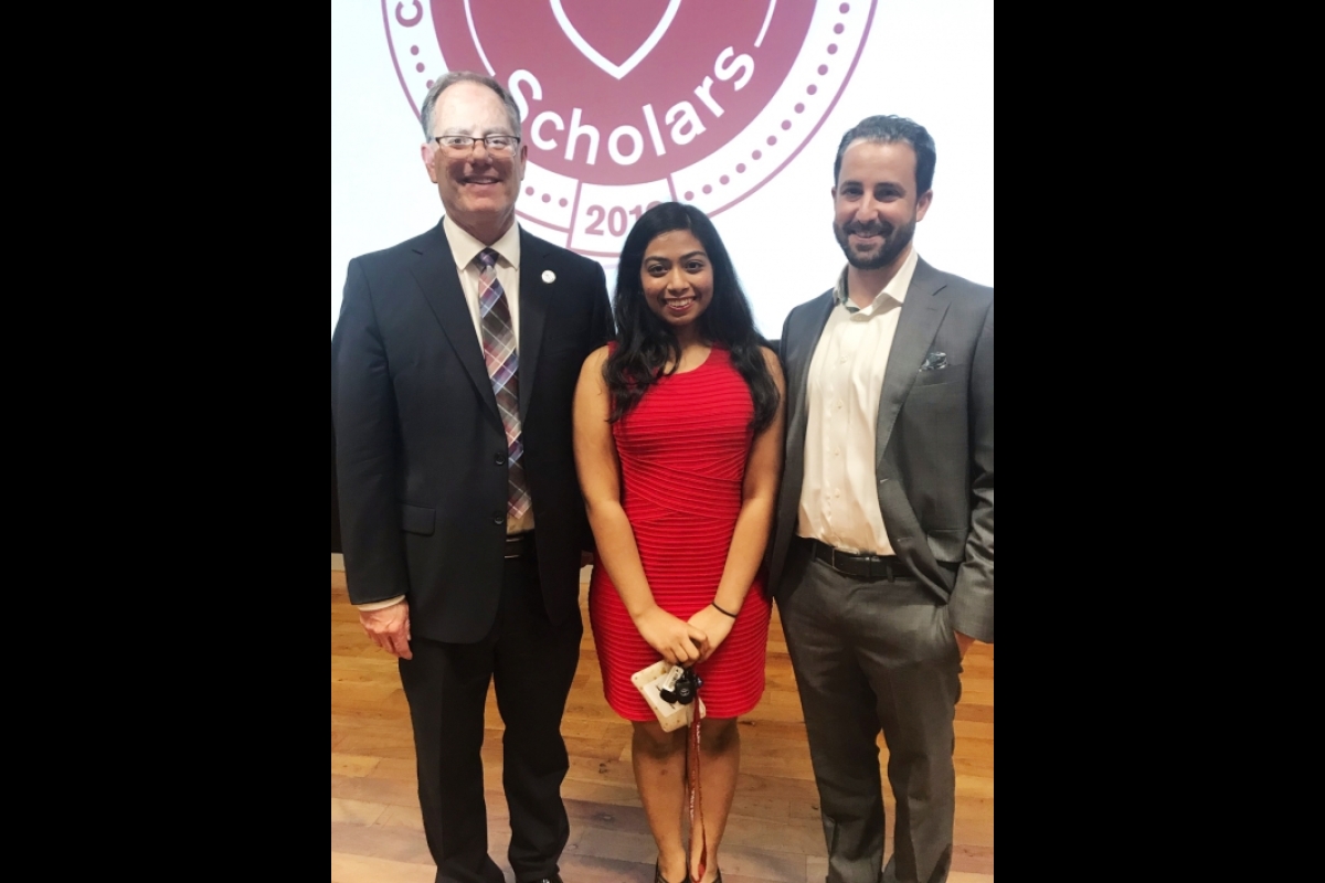 Janani Lakshmanan honored at the annual Hearts and Scholars luncheon