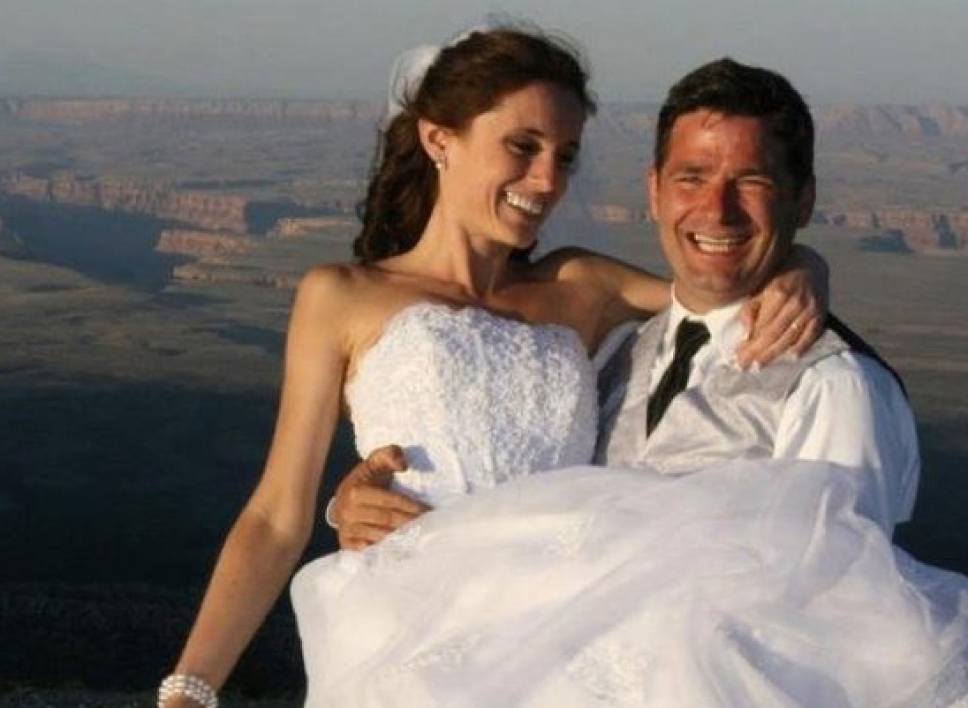 happy couple at Grand Canyon