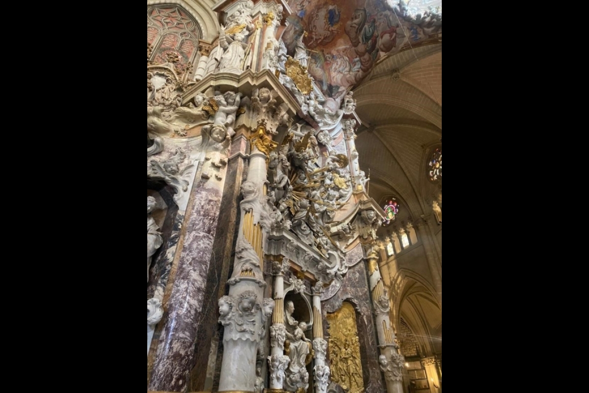 marble altar in Santa Iglesia Catedral in Toledo