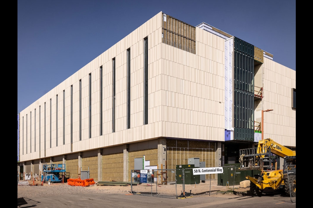 construction on Mesa City Center building