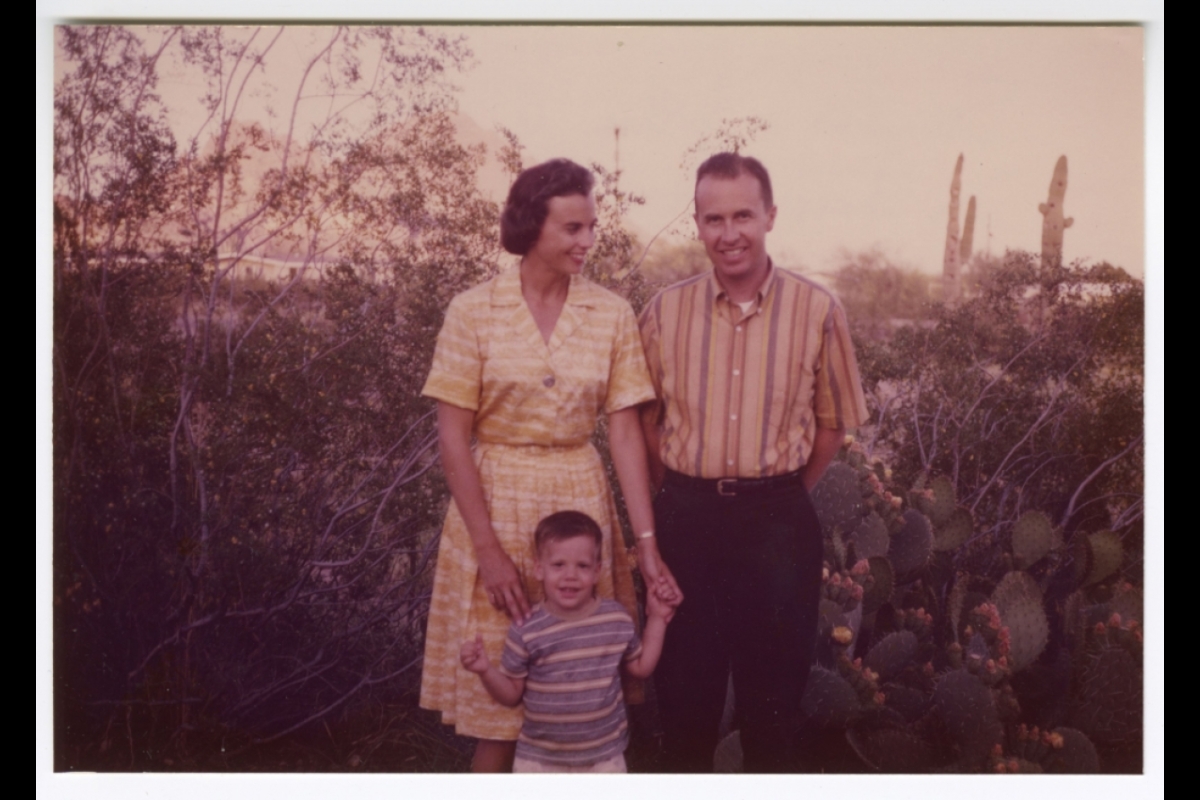 Sandra Day O'Connor with her husband and son