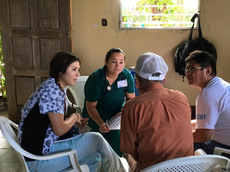 ASU students take patient history in Nicaragua