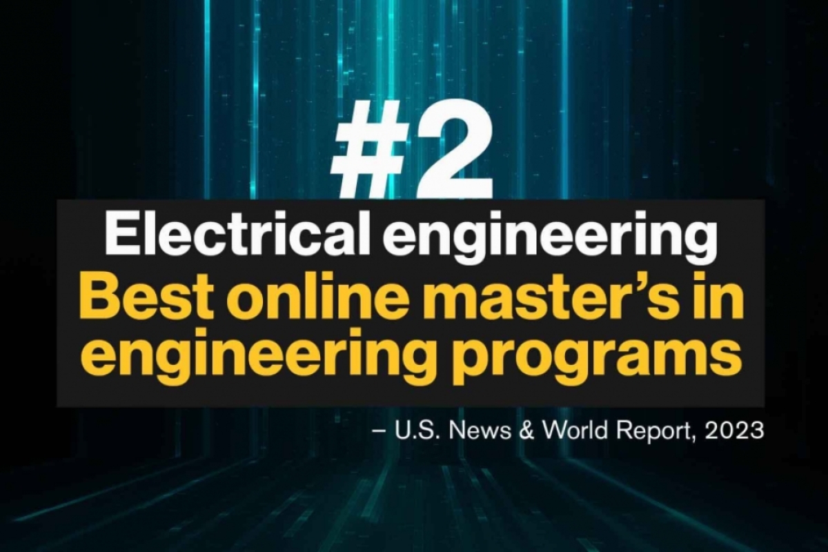ASU online electrical engineering master’s program ranked #2 by US News