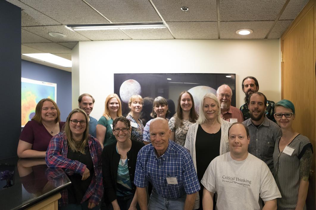 Caldwell attended the Planetary Crater Consortium in Boulder, Colorado.