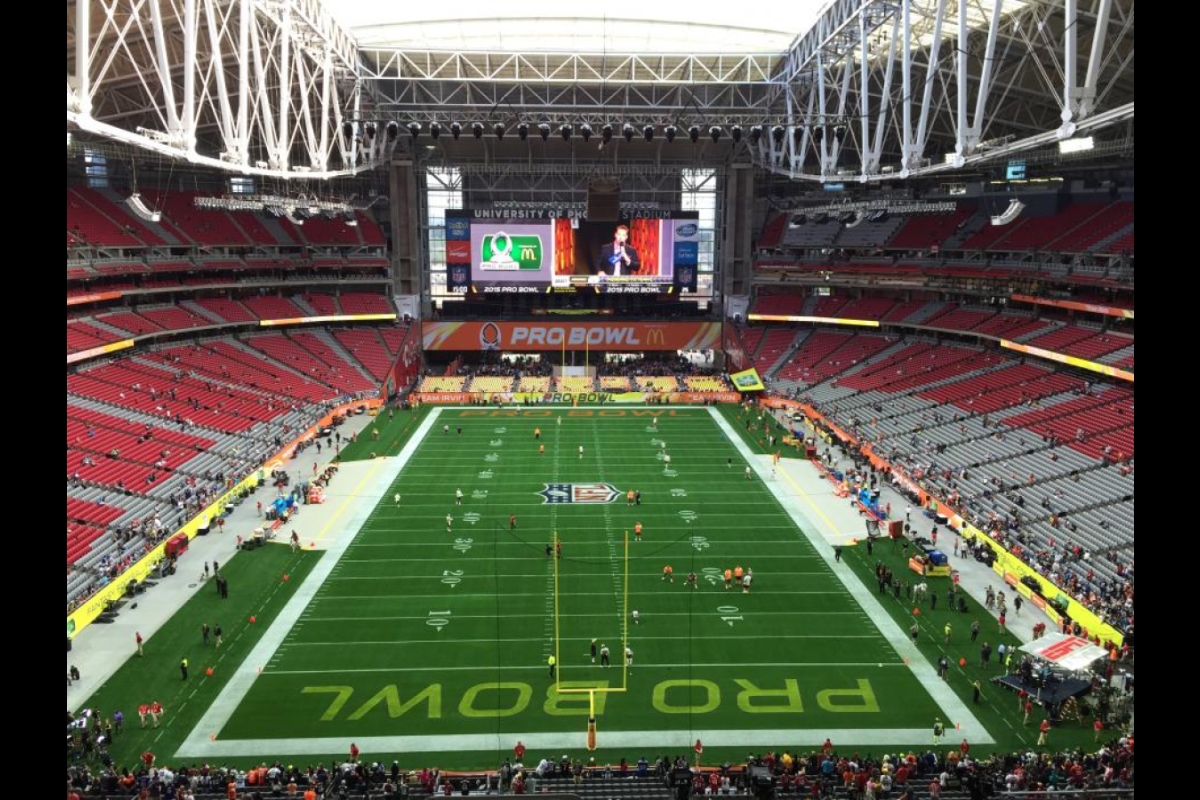 super bowl field painting