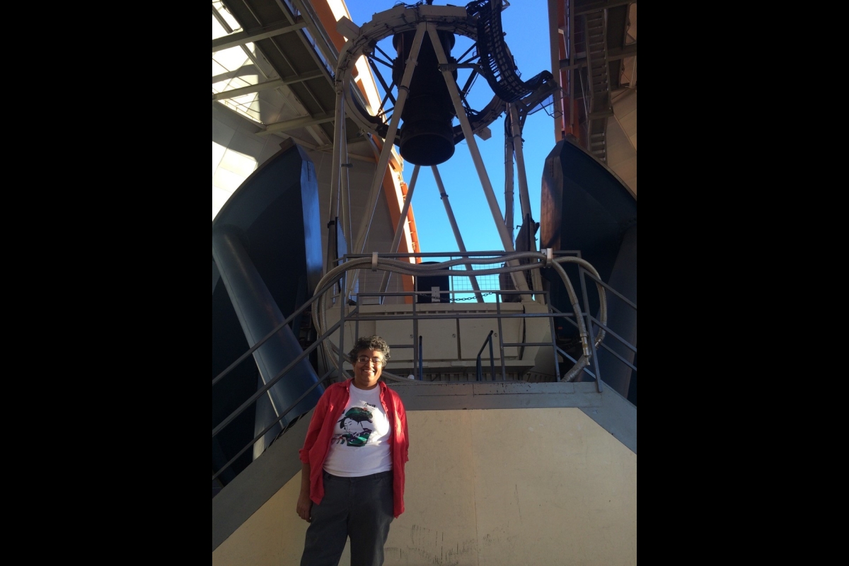 ASU astronomer Sangeeta Malhotra at the CTIO Blanco Telescope