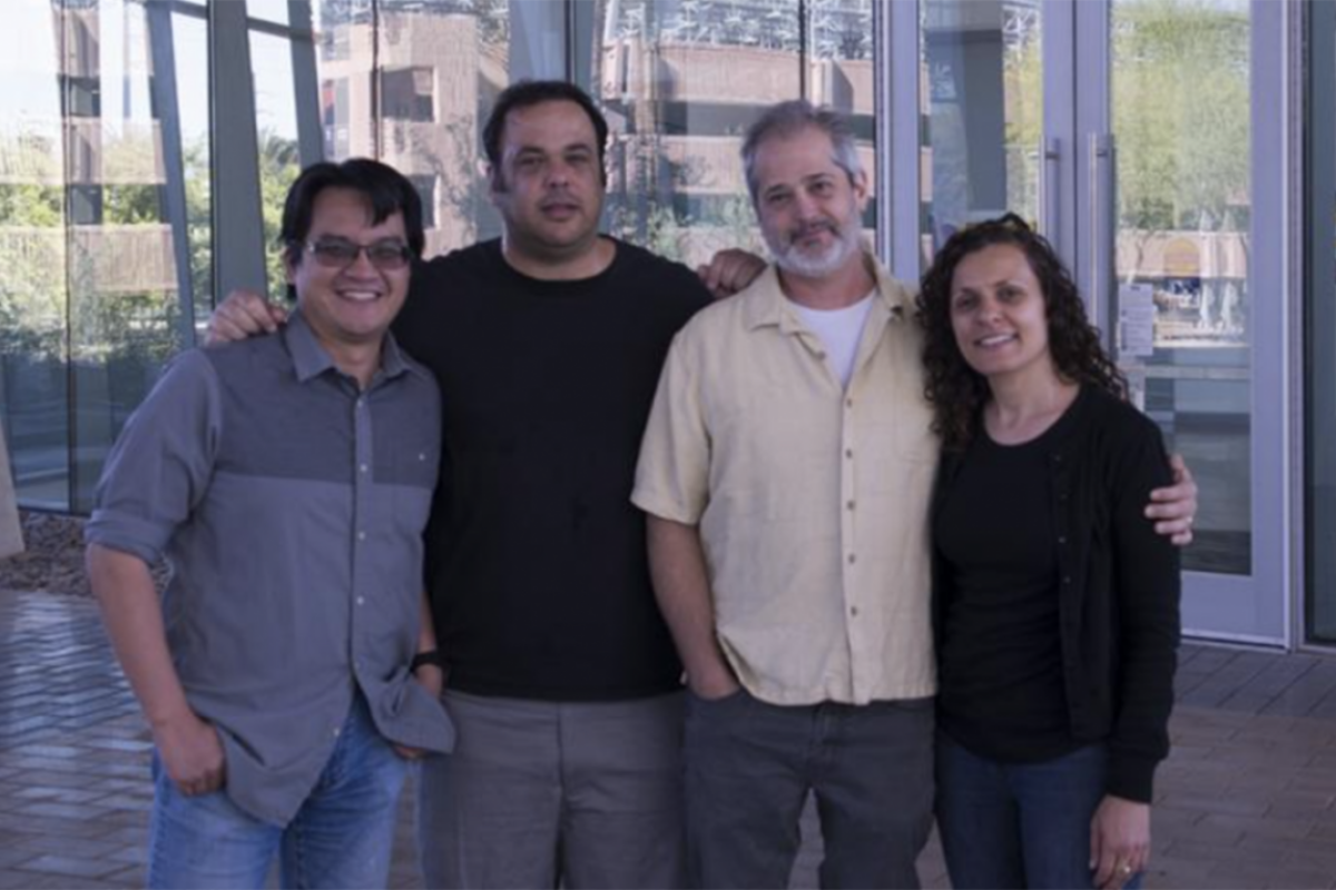Group photo of four researchers