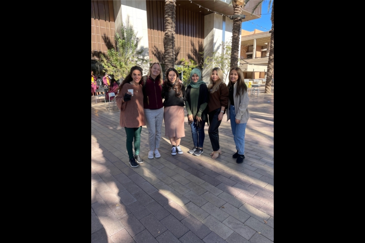 Stinsman's all-female team with the International Rescue Committee APA team assisting with the resettlement process for ASU's 64 new Afghan refugee undergraduates