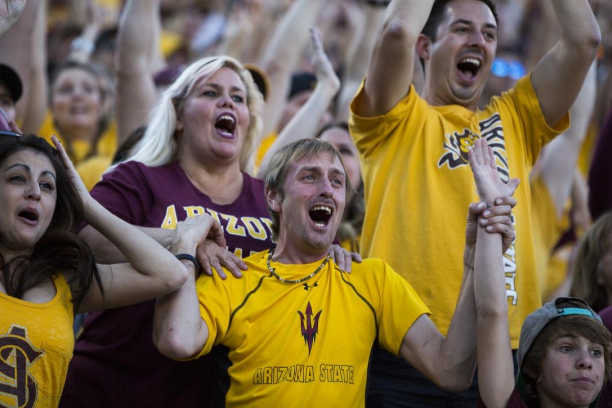 ASU fans at the territorial cup