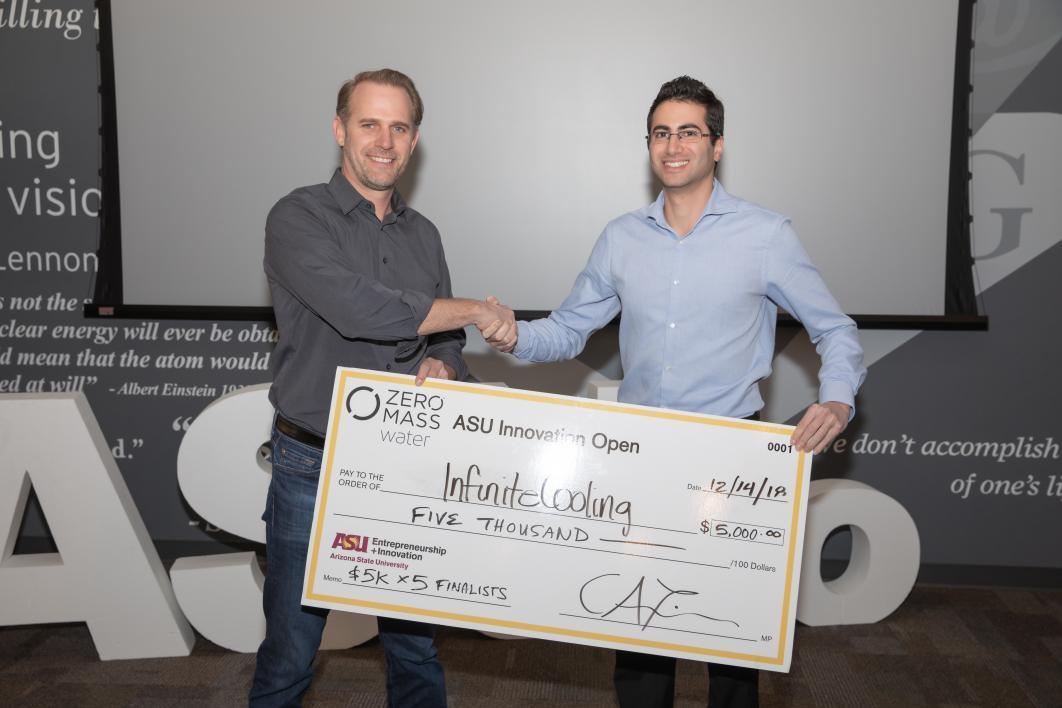 ASUio semifinalist Infinite Cooling wins $5,000 at ASU Innovation Open