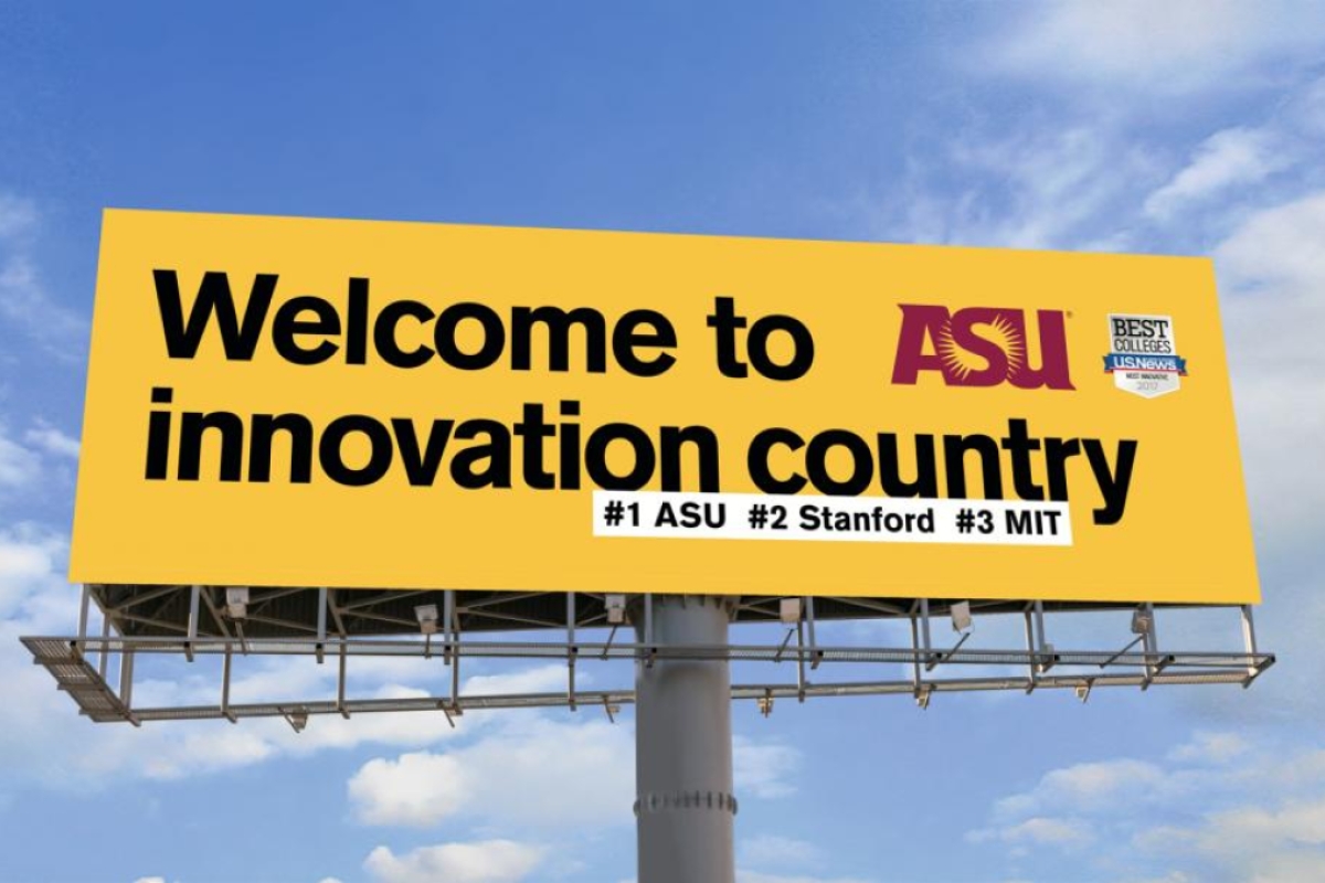 ASU innovation billboard