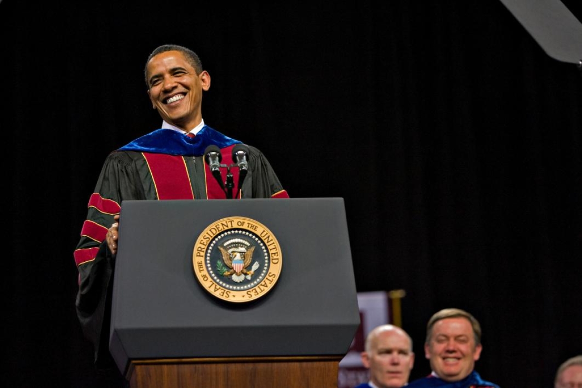President Barack Obama at ASU commencement