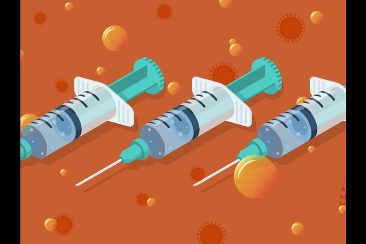 illustration of vaccine needles