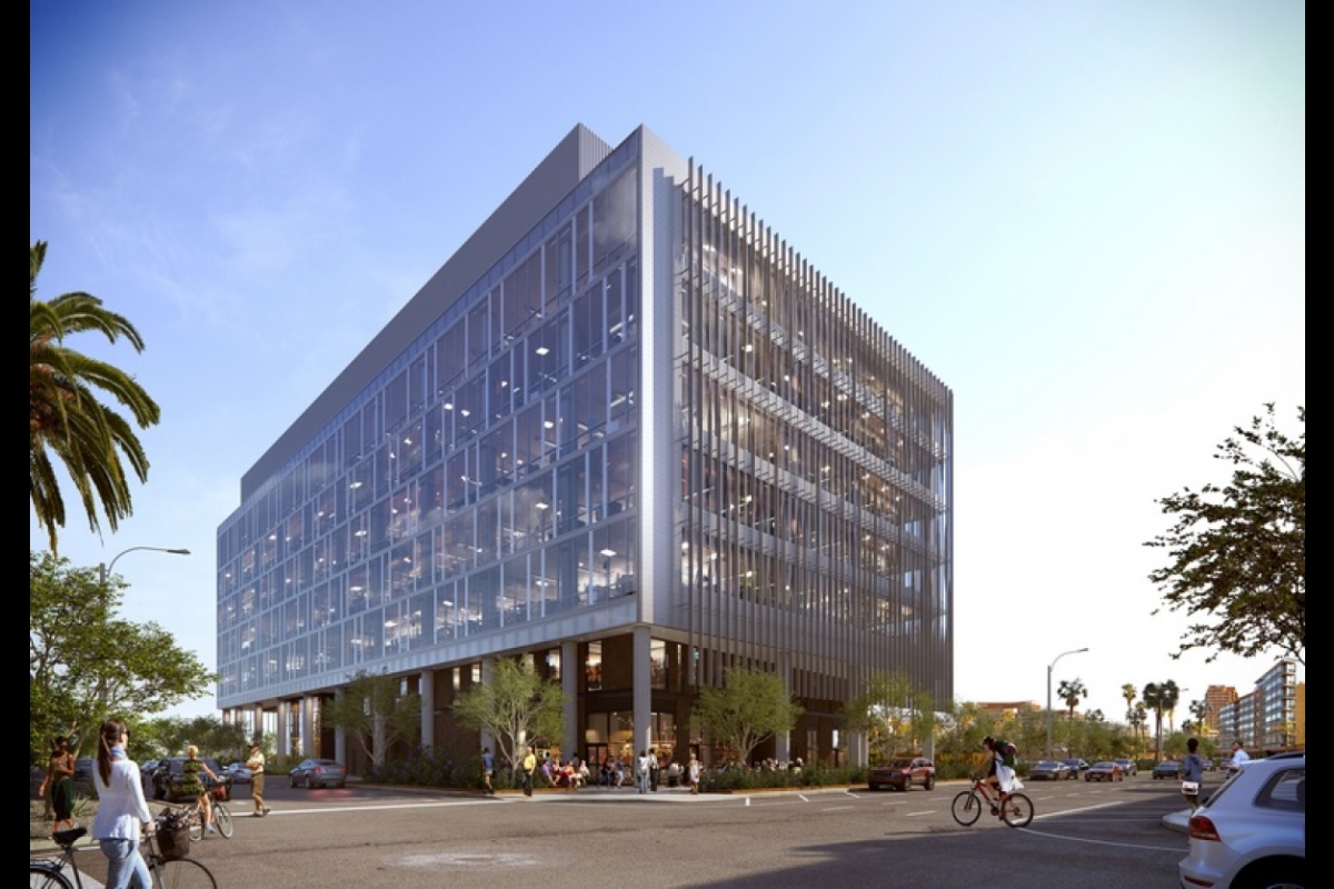 artist's rendering of ASU's new Wexford Phoenix Biomedical Campus Building 1