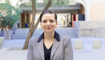 Portrait of Magda Hinojosa on ASU's Tempe campus.