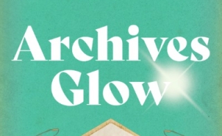 Illustrated graphic of two hands surrounding an open envelope with overlaid text reading "Archives Glow"