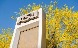 ASU sign in an outdoor setting.