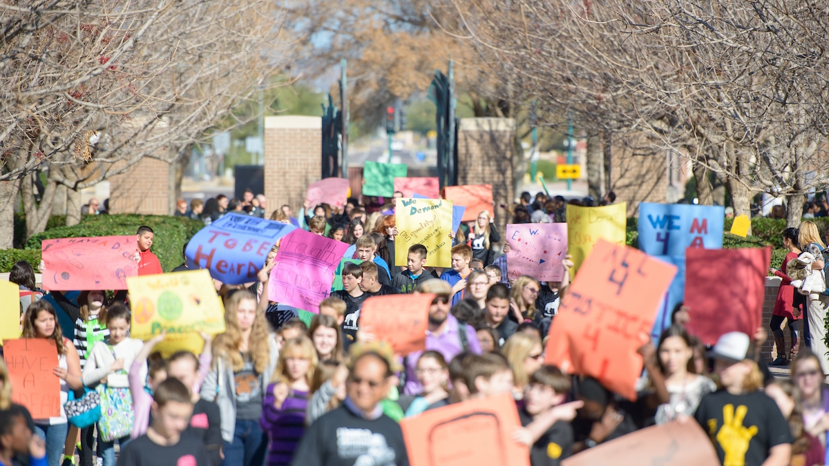 MLK March on ASU's West campus