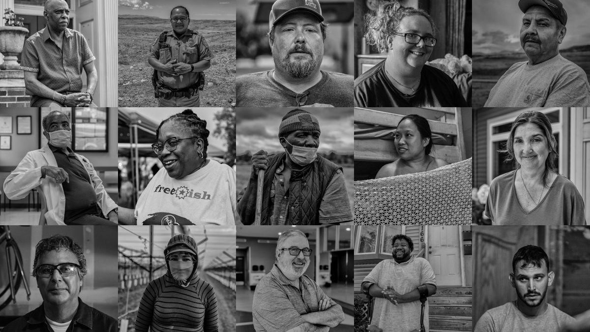 Portraits of people impacted by COVID-19