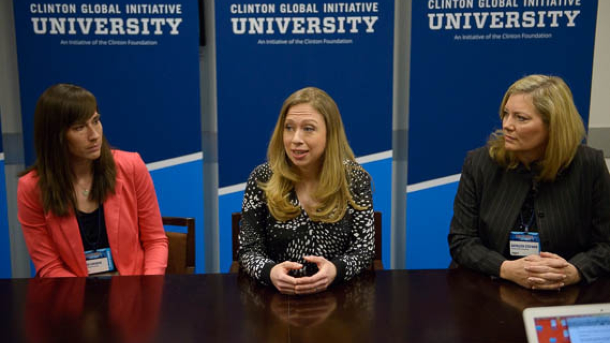Chelsea Clinton and two ASU students speak at CGI U