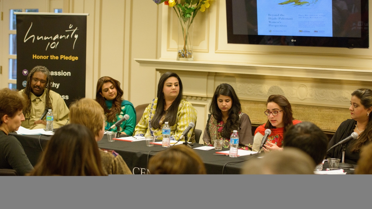 Panelists at the March 26 'Beyond the Hijab' event