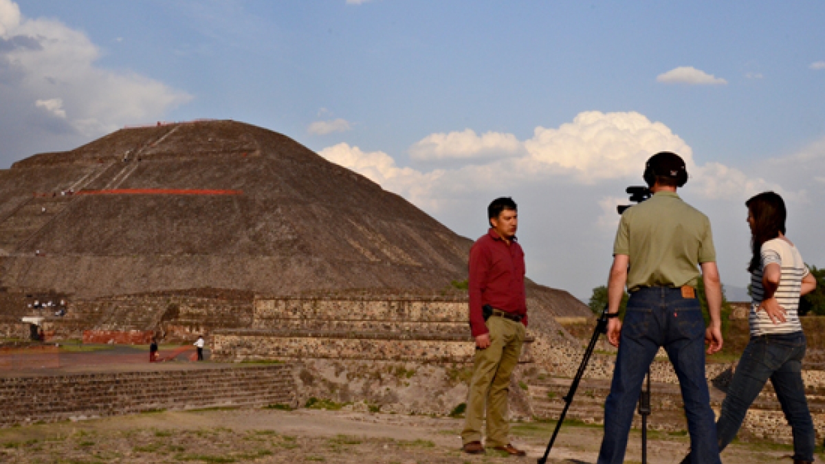 The Pyramid of the Sun at Teotihuacan